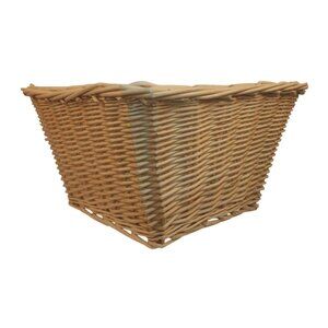 Natural Woven Storage Basket Rectangular 12x12x8 Inches Decorative & Durable